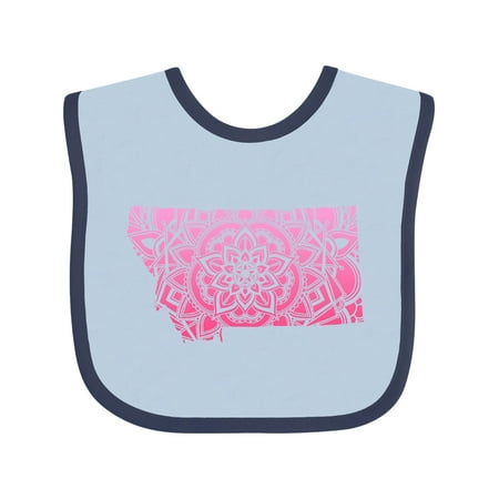 

Inktastic Montana Silhouette Mandala Gift Baby Boy or Baby Girl Bib
