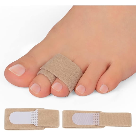 Bukihome Up-Grade Hammer Toe Straighteners for Bent Toes, 12 Pack Toe Splints, Toe Corrector, Toe Wraps for Curled Toes, Crooked Toes and Hammer Toes(6 Large Size & 6 Middle Size)