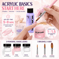thumbnail image 4 of Morovan Professional Acrylic Nail Kit for Beginners - Complete Starter Set with U V Lamp Nail Tips Glue Drill Files & More, 4 of 9