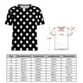thumbnail image 3 of T Shirt For Men Black And White Polka Dot Print T-Shirt Trendy Modern Art Fashion T-Shirts Basic Tsh, 3 of 7