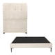 thumbnail image 1 of Box Base Cama Slim Individual + Cabecera Nube Dicasa Crema, 1 of 7