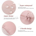 thumbnail image 5 of VONTER Makeup Train Cases Professional Travel Makeup Bag Cosmetic Cases Organizer Portable Storage Bag for Cosmetics Makeup Brushes Toiletry Travel Accessories - PINK, 5 of 8