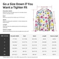 thumbnail image 4 of KLL Doodle Fruits Print Men's Women’s UPF 50+ Sun Protection Outdoor Hoodie Jacket Long Sleeve Fishing Hiking Performance Shirt-Large, 4 of 6