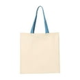 thumbnail image 3 of Q-Tees Unisex Economical Tote with Contrast-Color Handles, 3 of 3