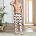 thumbnail image 2 of Pofeuu Dachshund And Hearts Print Men's Pajama Pants, Soft Lounge Pajama Pants with big pockets for Men Plaid Pj Bottoms-Small, 2 of 6
