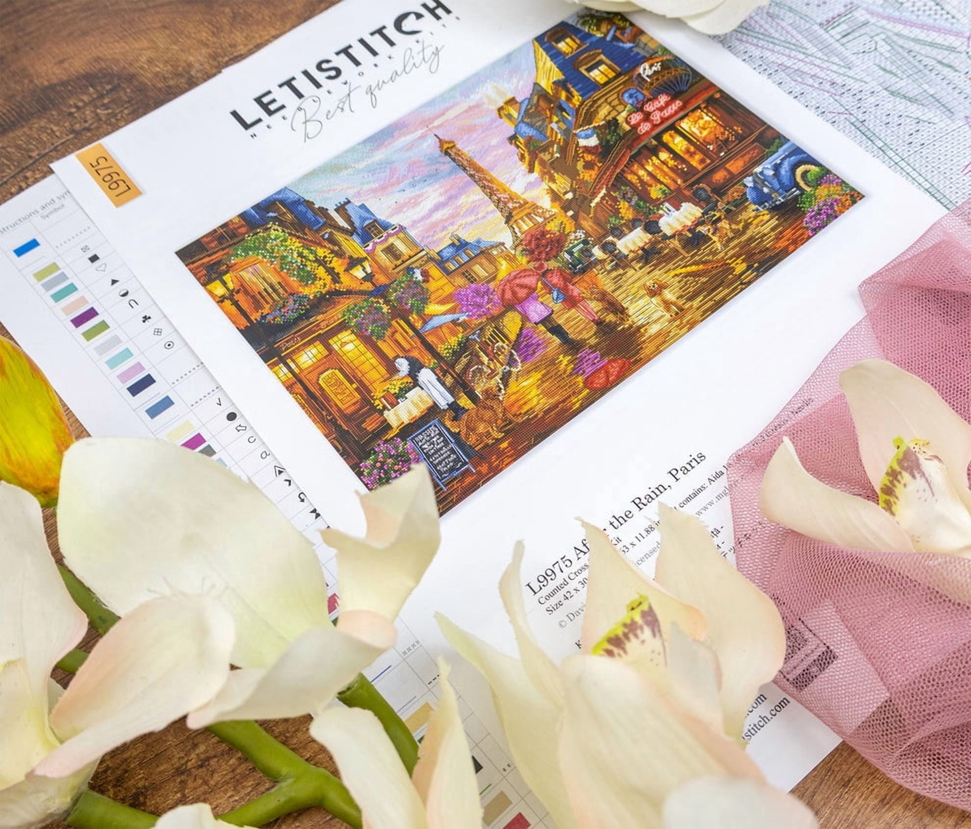 After the Rain, Paris L9975 Counted Cross Stitch Kit