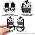 thumbnail image 3 of 12 Pack Jungle Animal Glasses - Safari Costume Party Favors with 12 Kinds of Eyeglasses, for Petting Zoo, Farmhouse Birthday, Jungle Dress-Up Cosplay Party Supplies, 3 of 3