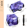 thumbnail image 2 of Beauty Dark Purple Flowers Tissue Box Cover Leather Square Rectangle Tissue Box Holder for Bathroom Living Room Desk Office Decor, 2 of 7
