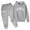 2-Grey, variant on Kids Sets for Girls Long Sleeve Solid Hoodie Sweatshirt and Active Jogger Pants 2 Pcs Winter Clothes Boy Clothes 7-8 Years Cute Boy Girl Clothing