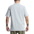 thumbnail image 3 of Men's Loose Fit Heavyweight Short-Sleeve Pocket Work Henley T-Shirt (Regular&Tall), 3 of 8