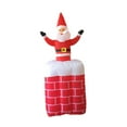 thumbnail image 3 of Lipstore Inflatable Santa Outdoor Christmas Decorations 5 ft Holiday Decor Chimney Santa, 3 of 7