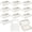 White, variant on Boxes with Window 10Pcs for Gift Souvenir Birthday Wedding Candy Cookie