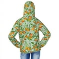 Pofeuu Tangerine Print Kids Active Zipper Sun Protection Jacket Boys