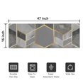thumbnail image 5 of Gray Gold Hexagon Marble Pattern Door Rugs,Washable Non Slip Door Mats Indoor,Decorative Door Mats,Entry Mat Indoor for Entrance,Bedroom,Kitchen,Bathroom,16"x47", 5 of 6
