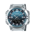thumbnail image 2 of Casio Analog Digital Combination Stainless Steel Light Blue Dial Quartz AMW-870DA-2A2V Men's Watch, 2 of 3