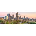 thumbnail image 2 of Atlanta, Georgia, USA Downtown skyline over freeways at dusk 1000pc Panoramic Puzzle, 2 of 2