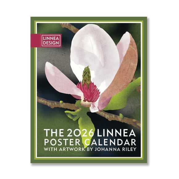 Póster Calendar Linnea Design 2026, diseño gráfico de Johanna Riley