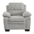 thumbnail image 3 of Pemberly Row 37" Polyester Fabric Chair with Exposed Legs in Light Gray, 3 of 7