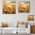 thumbnail image 4 of Designart "Moments Of Vivid Yellow Poppies" Poppies Floater Framed Wall Art Living Room, 4 of 5