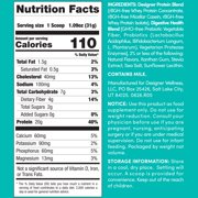 Designer Wellness Natural 100% Whey Protein Powder with Probiotics, Fiber & B-Vitamins, Gluten-Free, French Vanilla, 12 oz