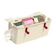 thumbnail image 1 of TIELUTT Overbed Storage Caddy Hanging Organizer Linen Storage Bags with Zipper Organization and Storage Bedroom Storage Closet Laundry Room Organization and Storage Baby Organizers and Storage Drawer, 1 of 5