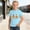 Light Blue, variant on Gzbliryd Happy Easter T Shirt Cotton Tees Graphic Print Cute Cartoon Graphic Tees for Little Girl Regular Back To School T Shirt (Grey,10-11 Years)