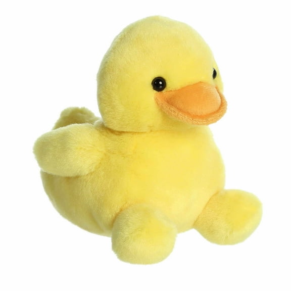 Aurora - Mini Yellow Adorable Stuffed Animal - 5" Tubby Rubber Ducky - Palm Pals