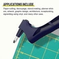 thumbnail image 4 of Gyro Cut Craft Tools Stainless Steel Gyro Cutter 360-degree Paper Knife Gyro-cut Safety Cutter Art Cutting Tool, 4 of 5