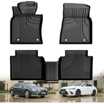 IKABEVEM Car Floor Mats for Lexus ES ES350 / ES300h 2019-2024 All Weather TPE Rubber Floor Liners Carpets