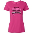 thumbnail image 3 of Inktastic My Grandma is a Survivor Breast Cancer Awareness Women's T-Shirt, 3 of 5