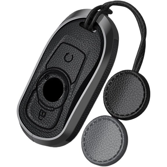 Key Fob Cover Compatible with Fit for Buick Envista Encore GX Enclave Keychain Case Holder Protector,Black,A(4-BTN-Remote-Start)
