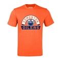thumbnail image 2 of Men's Levelwear Heather Orange Edmonton Oilers Richmond Banner Arch T-Shirt, 2 of 3