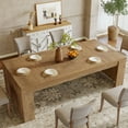 thumbnail image 3 of Finmind 70.86-Inch Rectangular Dining Table for 6-8, Farmhouse Wooden Kitchen Table, 3 of 5