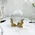 thumbnail image 3 of Bard's Brass toned Egg Stand/Holder, Rabbits, 2.125" Diameter, Pack of 3, 3 of 4