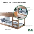 thumbnail image 2 of Litera Doble Individual Base Cama KingsHouse Desmontable cafe, 2 of 7