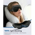 thumbnail image 3 of Eye Masks for Sleep Light Blocking: Lightweight 3D Contoured Eye Mask for Lash Extensions - Adjustable Strap Washable Zero Pressure - Perfect for Men Women Airplane Travel Yoga Meditation (Black), 3 of 10