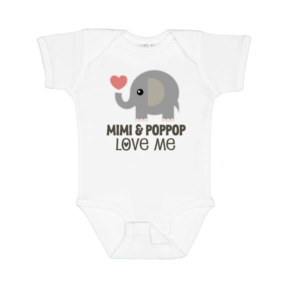 Inktastic Mimi and Poppop Love Me Boys or Girls Baby Bodysuit