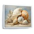 thumbnail image 2 of Designart "Seashells Contemporary composition" Animals Floater Framed Wall Art Print, 2 of 7