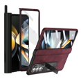 thumbnail image 1 of for Samsung Galaxy Z Fold 4 5G Full Dual Protection Case, Built-in Screen Protector Hidden Magnetic Kickstand Camera Lens Protection Shockproof Case for ZFold 4 7.6 inch, Winered, 1 of 8
