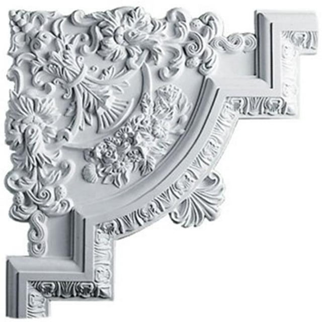 Ekena Millwork PML15X15EM 15.75 In. W X 15.75 In. H X 1.12 In. P Architectural Emery Panel Moulding Corner