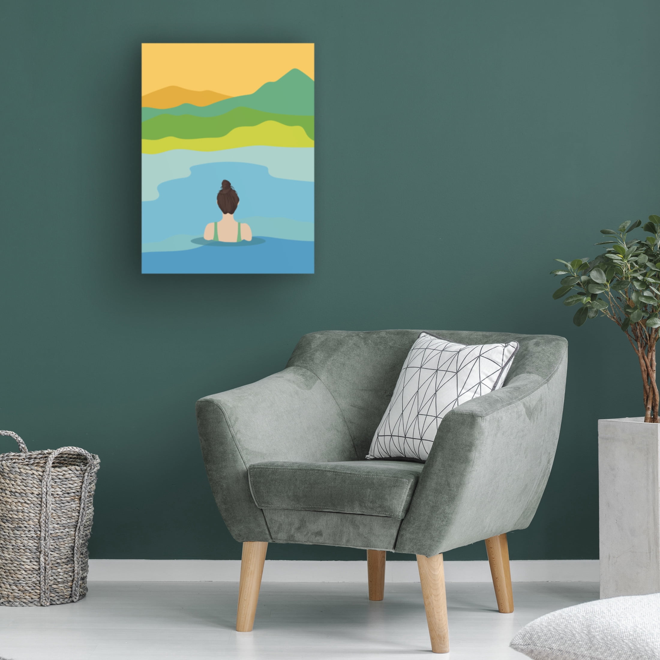 Trademark Fine Art Jon Downer Evening Dip Canvas Wall Art