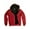 Deep Red, variant on Men's Heavyweight Sherpa Lined Thermal Hoodie Jacket