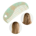 thumbnail image 5 of Unique Bargains 1 Pc Semicircular-shape Hair Comb Light Green Acetate Sheet, 5 of 5