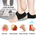 thumbnail image 4 of Heel Protectors, Gel Heel Cups, Heel Cushion Support for Plantar Fasciitis, Heel Pain, Achilles Tendinitis, Dry Cracked Heels, Heel Pads for Men & Women, 4 of 7