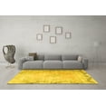 thumbnail image 3 of Ahgly Company Indoor Square Persian Yellow Traditional Area Rugs, 8' Square, 3 of 4