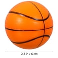 thumbnail image 3 of FRCOLOR Basketball Cake Topper 2pcs Basketball Boys Balls Toys Miniature Basketball Figurines Window Display Toys Gifts for Kids Adults Cupcake Centerpieces,2.36"X2.36"X2.36", 3 of 11