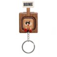 thumbnail image 2 of Key Rings for Keychains Solid Wood Mini Keychain Ring Natural Keyholder Accessory, 2 of 2