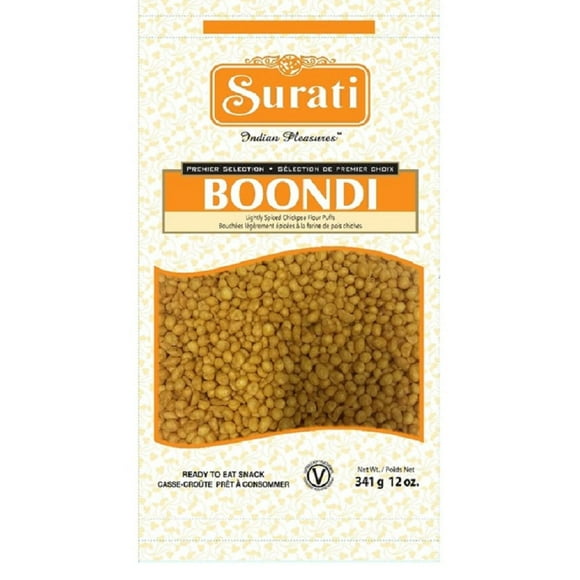 Surati Indian Pleasures Boondi Snacks, 341 g