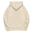 thumbnail image 4 of cocolona Womens Oversized Hoodies Long Sleeve Drawstring Hooded Sweatshirts Fashion Casual Solid Color Pullover Tops with Pockets, 4 of 5