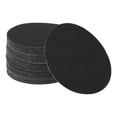 thumbnail image 1 of Hojas de lijado de gancho y bucle Unique Bargains 125x125mm negras de grano 80, redondas, eficientes para el pulido y la fabricación y reparación de automóviles, carpintería., 1 of 7